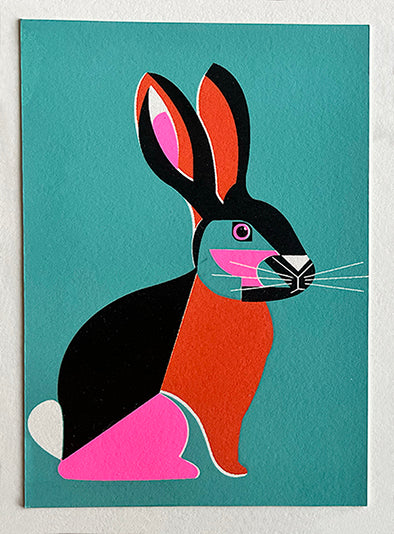 Rabbit & Ducks framed